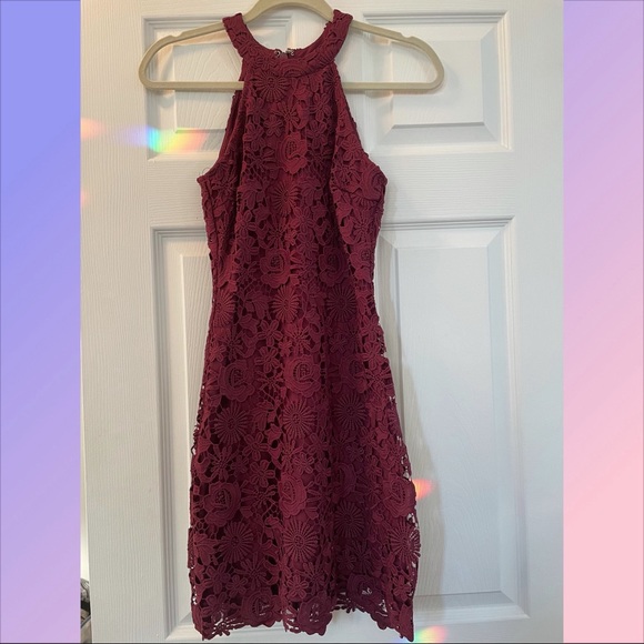 Lulu’s “Love Poem” dress in Magenta. Size XS. - Picture 3 of 5